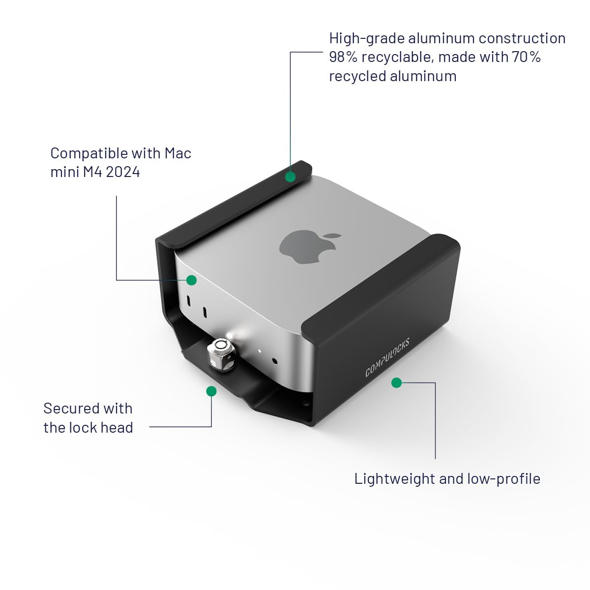 Mac mini M4 2024 Secure Mount with Lock Head : Amazon.ca: Electronics