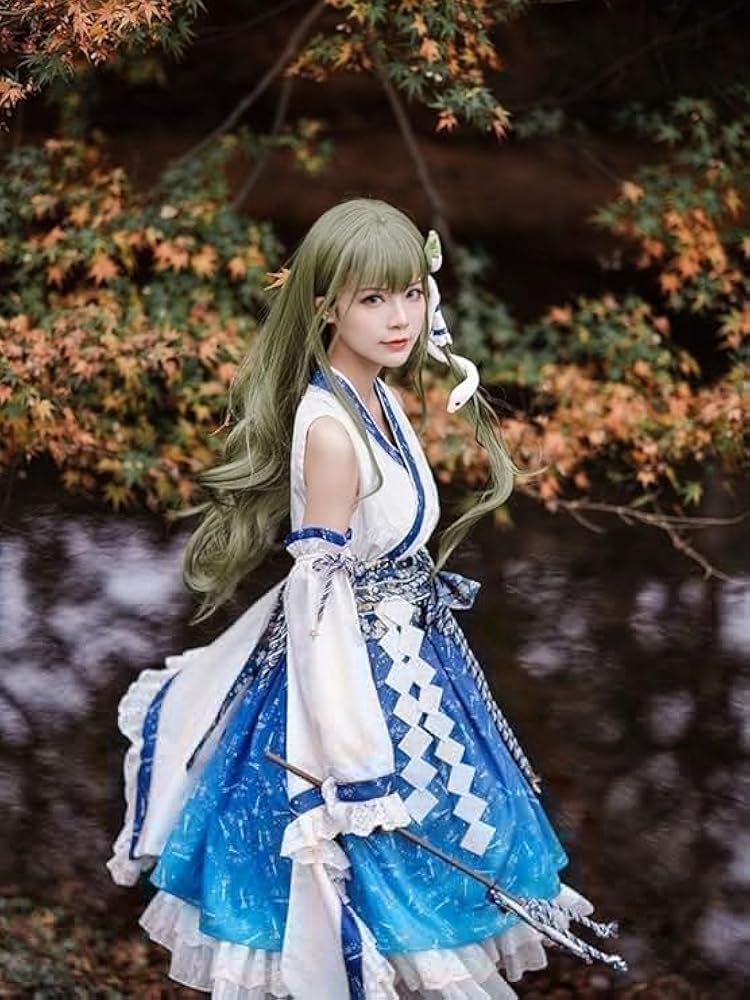 Amazon.co.jp: [FANG HUI] 東風谷早苗 コスプレ衣装＋ウィッグ風