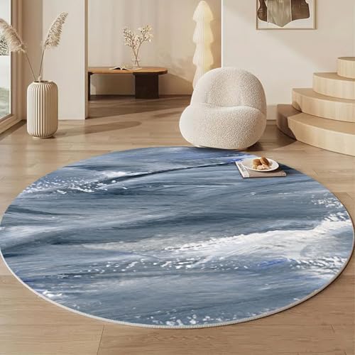 ラグ 円形 洗える オールシーズン 小さめ ラグマット 幾何学 円型 丸型 丸形 北欧 防ダニ 滑り止め付 洗えるラグ 床暖房対応 花柄5 夏 冬 マット カーペット ラグカーペット フランネル センターラグ 絨毯 リビング 180*180cm 寝室 フロ
