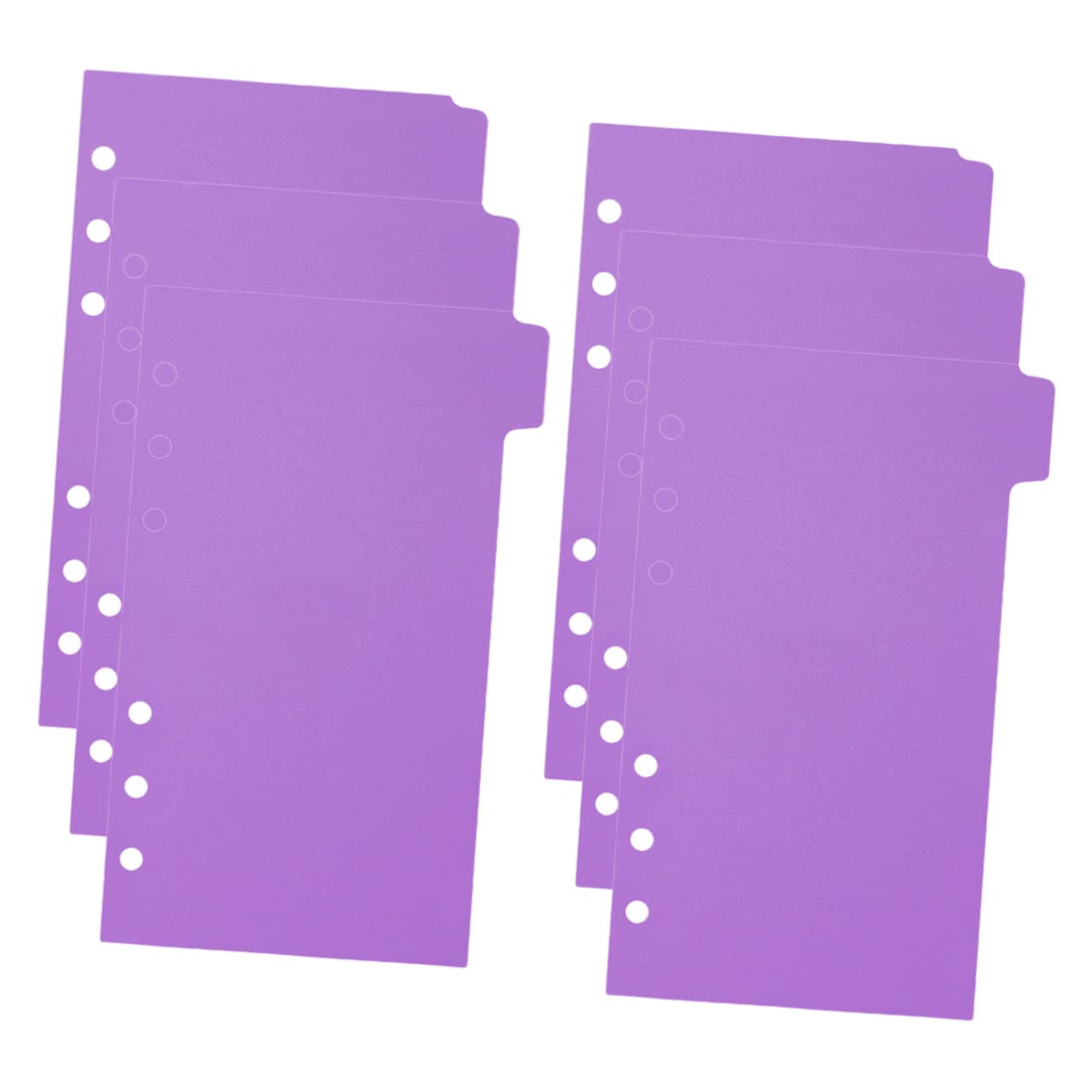 Lot De 12 Intercalaires à Onglets Floraux Pour Classeurs A5 - Séparateurs De Pages 6 Anneaux, En PP