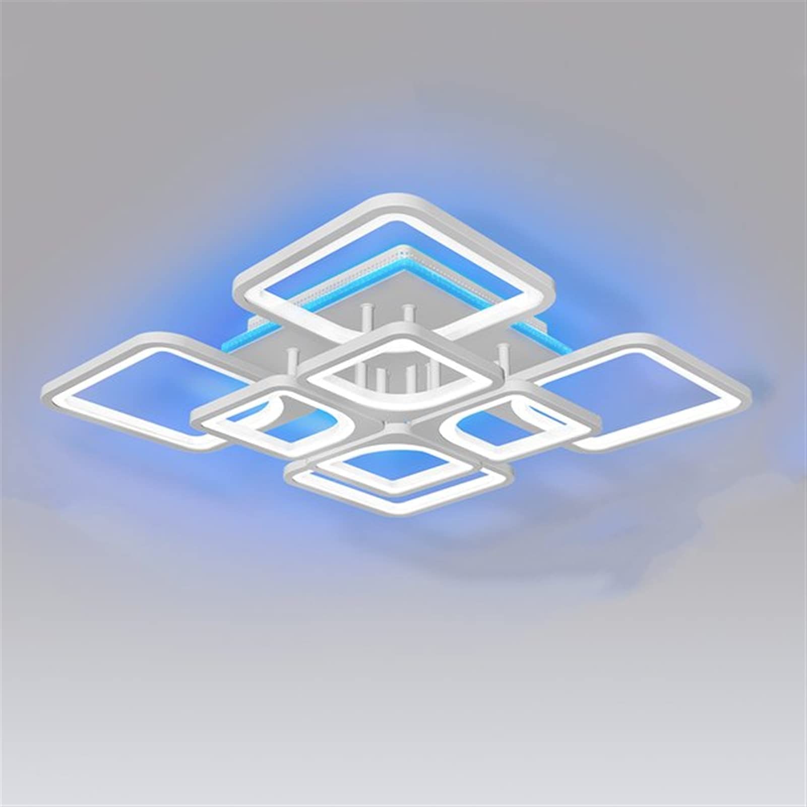 Ceiling Chandelier Lamp, The DS Chandelier Home Fixture Modern Luster for Living Room Bedroom Bedroom Home White Chandelier (Color: B-4 and 4) (E)