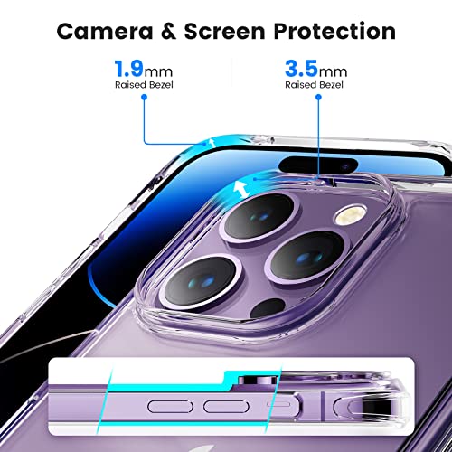 Clear Case for iPhone 15 Pro Max Phone Cases Not-Yellowing, with 2X Screen - Bild 71 von 77