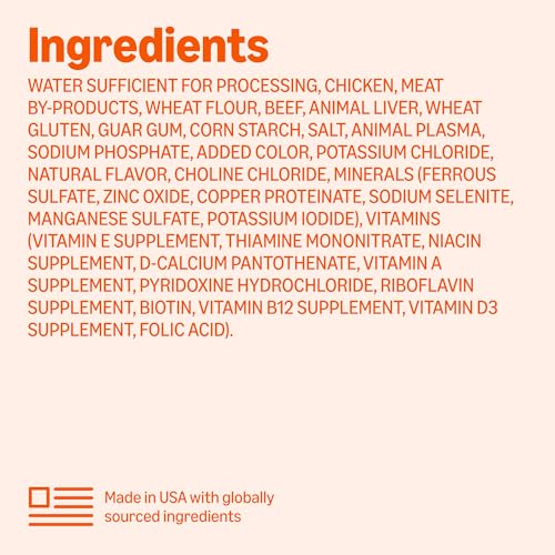 Image of Amazon Basics Wet Dog Food, Cuts in Gravy with Beef, Made with Real Beef and Chicken, 13.2 oz can (Pack of 12)