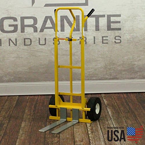 & Equipment Hand Truck with Adjustable Forks, 600-Pound Capacity