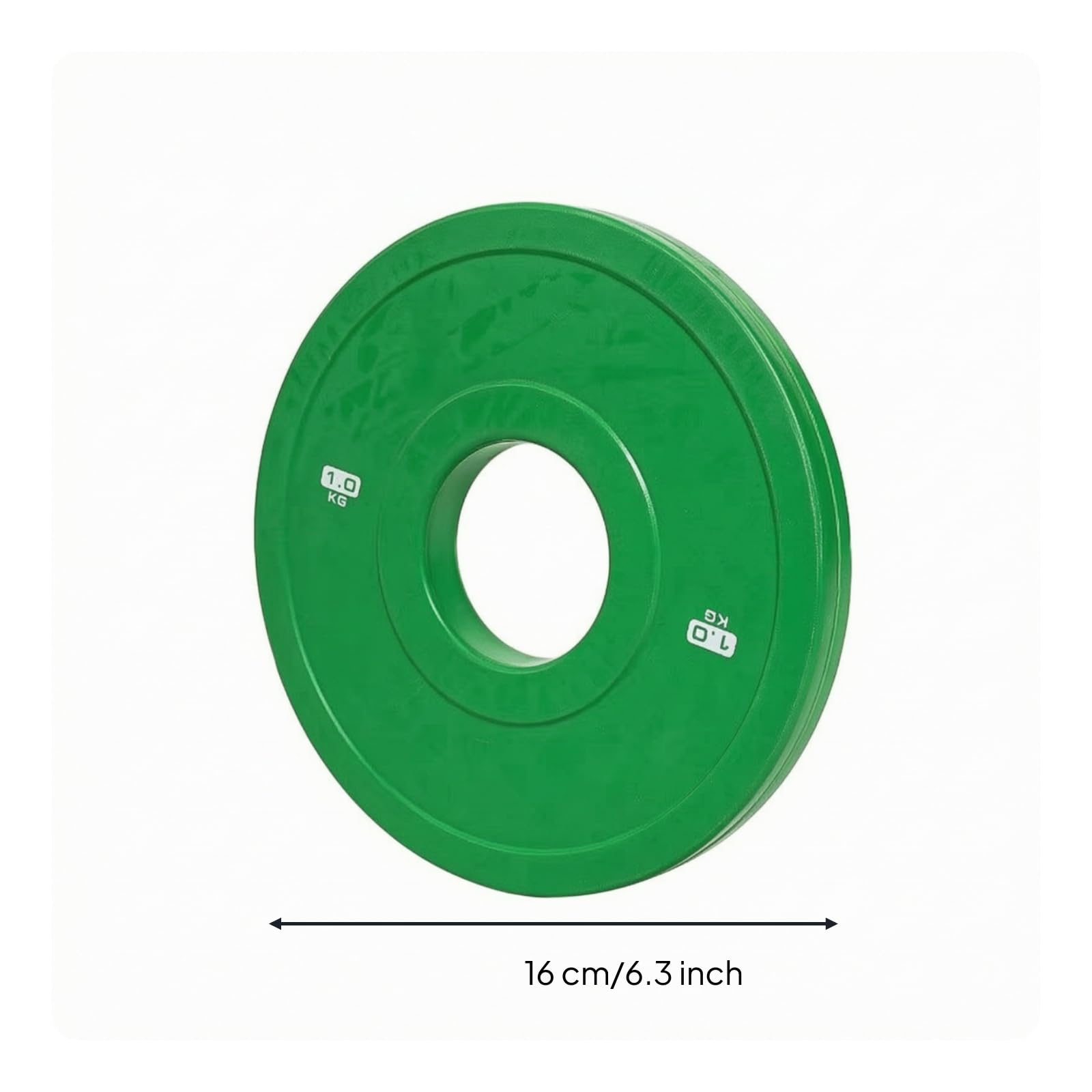 Gralara Disque Fonte Enrobé Catchc Disque Musculation Principal 5,1 cm,1 Cm Maniable pr Échauffement Travail Procédural