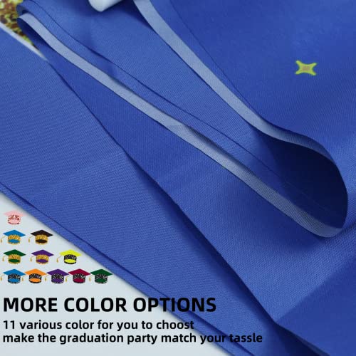 Image of Graduation Decorations 2026 Banner Porch Sign Blue Gold for Class of 2026 Graduates Party Supplies