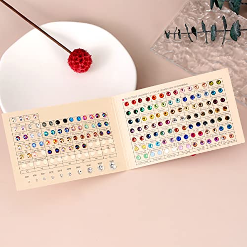 Image of Novani Rhinestones Glass Rhinestones Crystal Color Chart Color Card