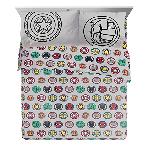 Image of Marvel Avengers Iron Man Queen Comforter Set 7 Piece Kids Bedding, Multi