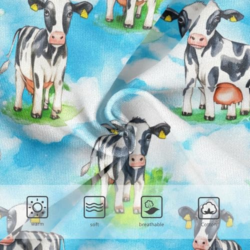 Toddlers Underwear Floral 2t Cotton Little Girl Panties Stylish Kids Undies Briefs Cute Cows Sky Blue Animal3