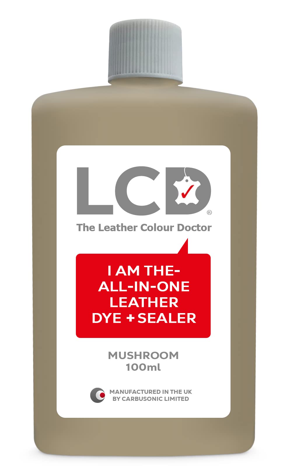 LCD All-in-One Leather dye & Sealer - Repair & Restore Paint, Permanent Colour for Sofas, Shoes, Handbags, Clothing, self Sealing 100ml by The Leather Colour Doctor (Grey) — view 25