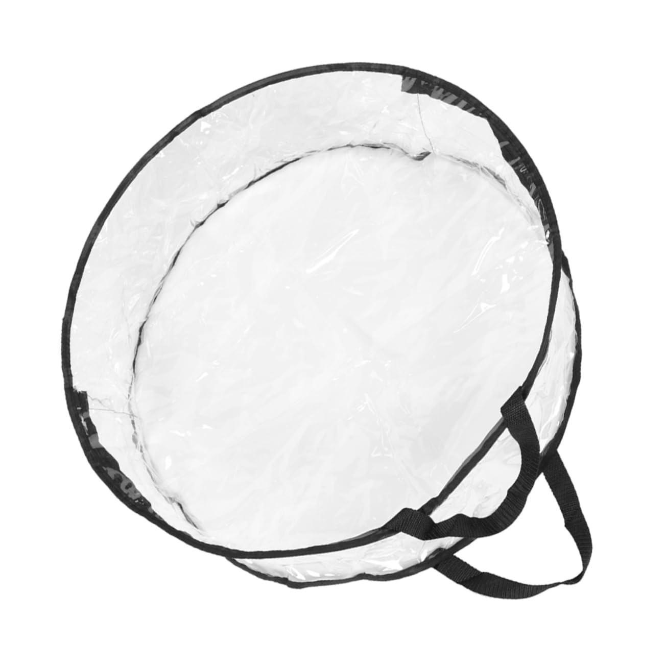 KOMBIUDA 24 Large Christmas Wreath Storage Bag Transparent Round Garland Bag for Christmas Supplies