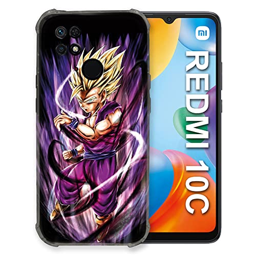 Coque pour Xiaomi Redmi 10C Manga Dragon Ball Sangohan Violet Cover
