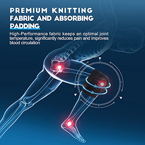 Volleyball Knee Pads with High Protective Low-Profile Soft Padding, Dance Riding Protection for Junior Youth Adult (M/L)