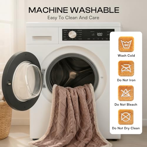 Image of Luciphia Waterproof Pet Blanket, Liquid Pee Proof Dog Blankets for Sofa Bed Couch, Reversible Sherpa Fleece Furniture Protector Cover for Small Medium Large Dogs Cats,Khaki Small(40 inch x 28 inch)