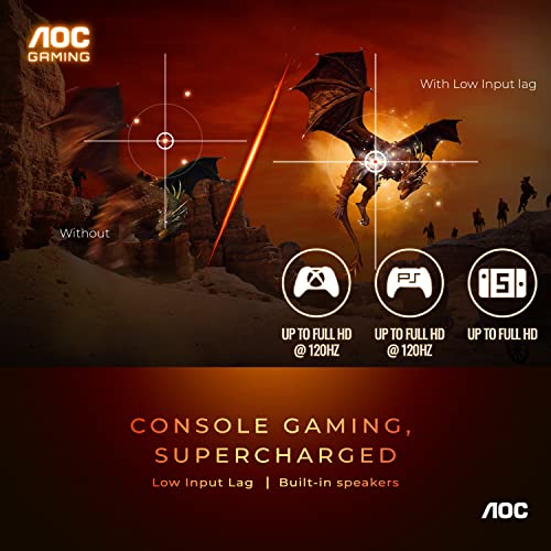 Image of AOC 27G2S 27 inch Gaming Monitor, Full HD 1920x1080, 165Hz 1ms, G-SYNC Compatible, 3-Year Zero-Bright-Dot, Black