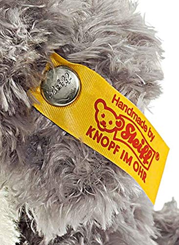 Steiff Tommy Hündchen - 17 cm - Kuscheltier für Kinder - kuschelig & waschbar - grau/weiß (083532) – Bild 3
