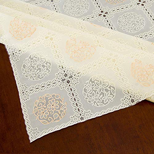 LHSUNTA Mantel impermeable de PVC, rectangular decorativo para mesa, tela de poliéster resistente a las manchas para el comedor -e 138 x 138 cm