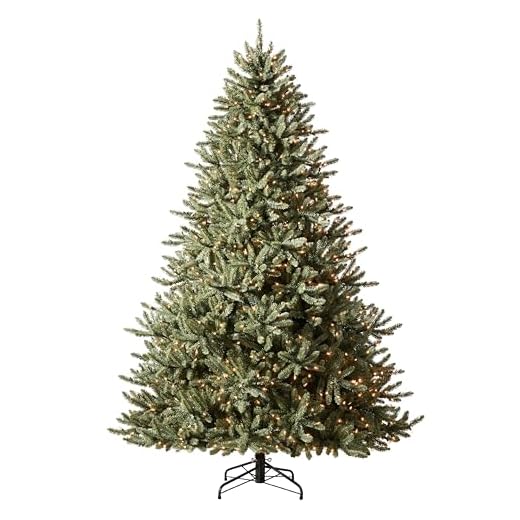 Balsam Hill 7.5ft Premium Pre-lit Artificial Christmas Tree 'Traditional' Classic Blue Spruce with Clear Incandescent Lights, Stand, Storage Bag, and Includes Fluffing Gloves, and Extra Bulbs