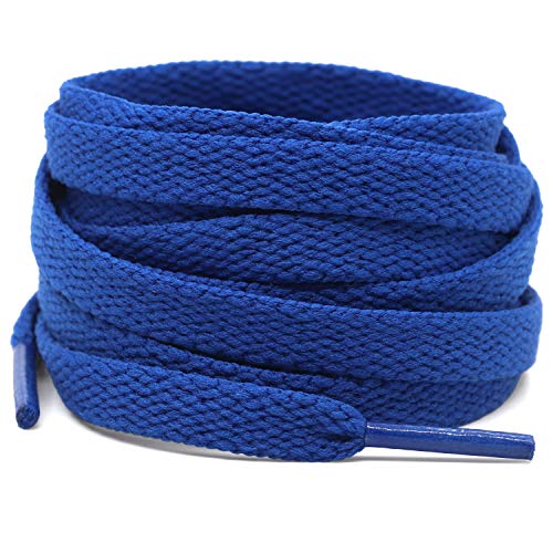 DELELE 2 Pair 39.37"Flat Shoe laces 5/16" Wide Shoelaces for Athletic