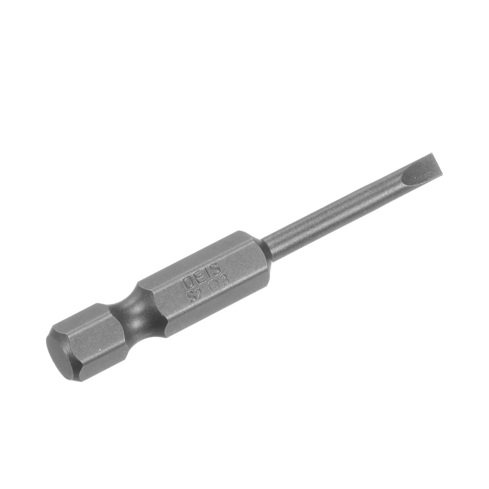2/4/10/20 puntas de destornillador ranuradas de 2/2.5/3/4/5/6 mm, 0.25 pulgadas | Duradero para trabajos de montaje diarios. (10 unidades de 2,5 mm)