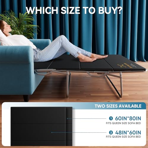 JASMINELOVER Sleeper Sofa Support Board Queen Size 48\"x60\" - Heavy Duty Reinforced Wood Sofa Bed Support Board for Pull Out Couch Mattress, Anti-Sag Frame Shield with Universal Fit