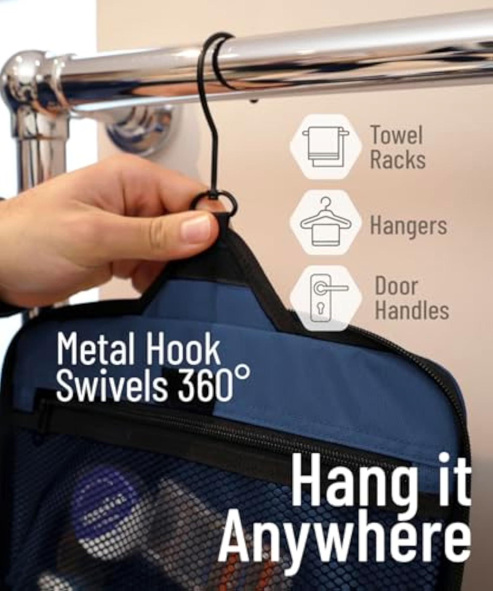 Large Hanging Travel Toiletry Bag for Men and Women