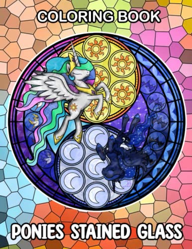 Pọnịes Stained Glass Coloring Book: Amazing Unicorns Coloring Pages With Incredible Illustrations Unleash Creativity Energy Gift Idea For Teens, Adults Fun And Relaxation image 2