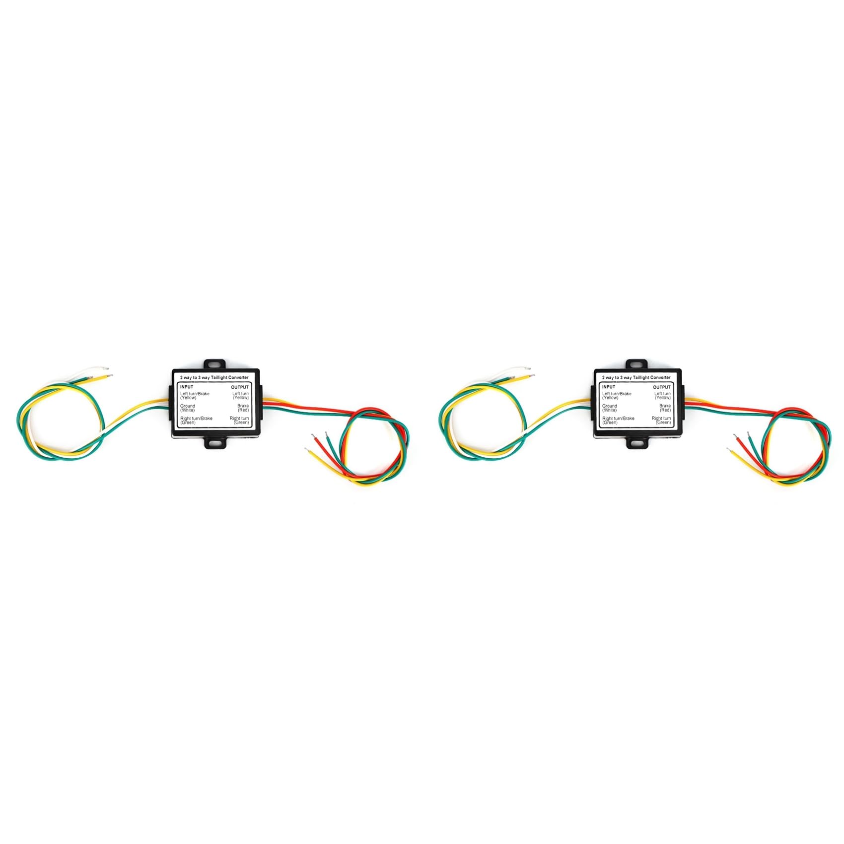 Convertidor de empalme de 2 a 3 cables para remolque con adaptador de arnés eléctrico tipo UU 8