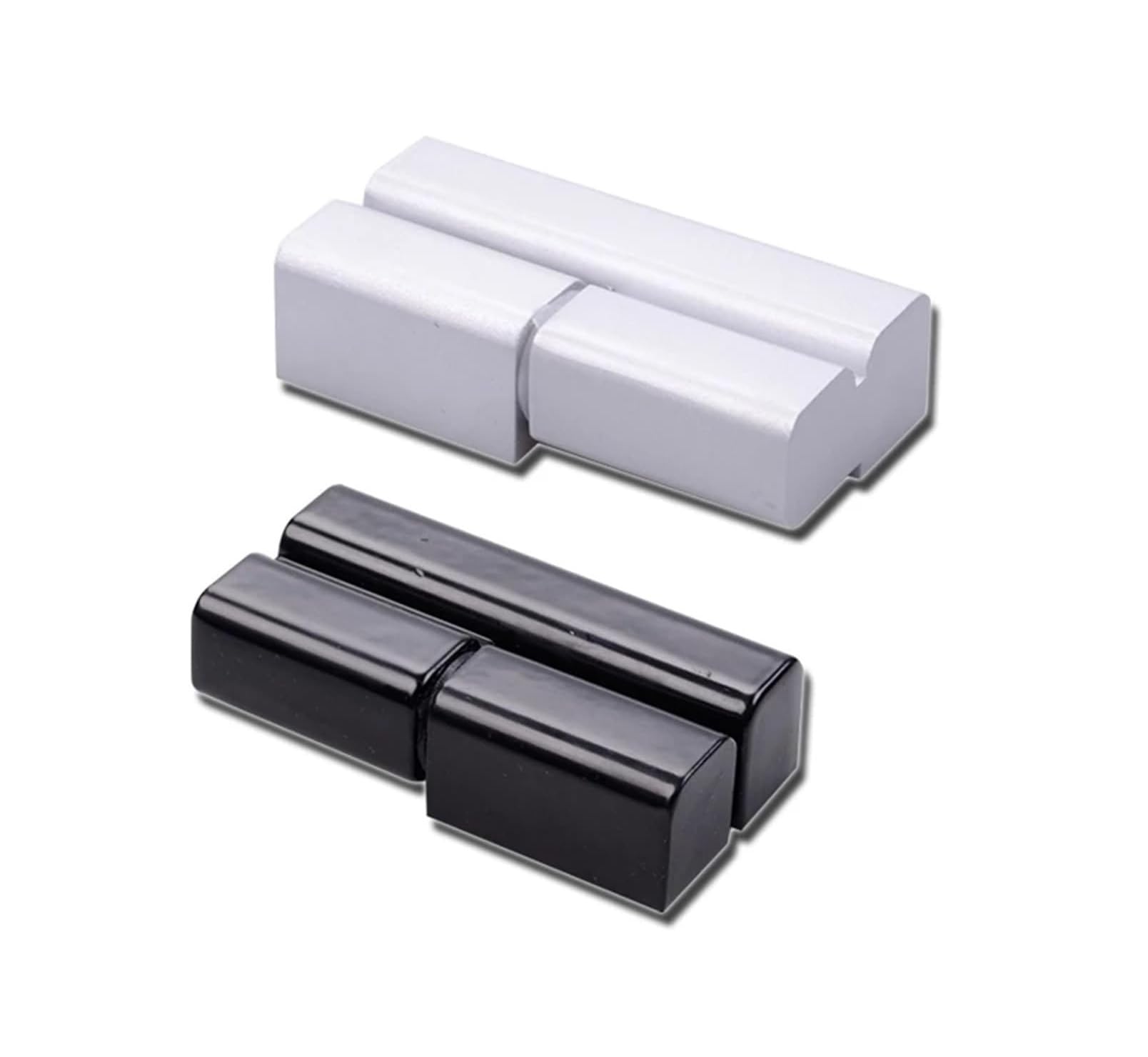 Bisagra de puerta oculta con bisagra de gabinete de aleación de zinc for conector de caja de hardware de muebles(Steel,2pcs Left)