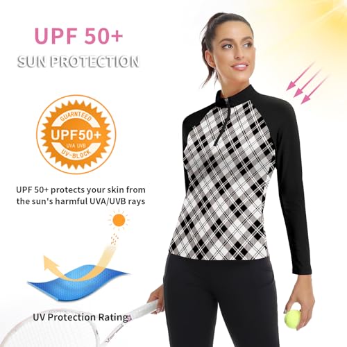 Image of Soneven Women's Sleeveless Golf Top Floral Athletic Golf Wear Moisture Wicking Sleeveless Polo Quick Dry