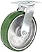 Albion 16PD08201S 4" Diameter Polyurethane on Aluminum Wheel Medium Heavy Duty Swivel Caster, Roller Bearing, 4-1/2" Length x 4" Width Base Plate, 1250 lb. Capacity Range