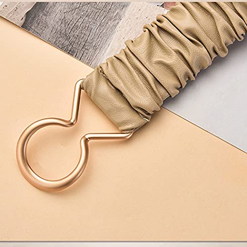 Belts for Women Simple Waist Elastic Ladies Band Round Buckle Decoration Coat Sweater Fashion Dress Waistband4