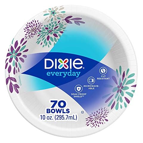 Dixie Exeryday Heavy Duty Paper Bowls, 70 Count, 10 Ounce (Pack of 1) Cover