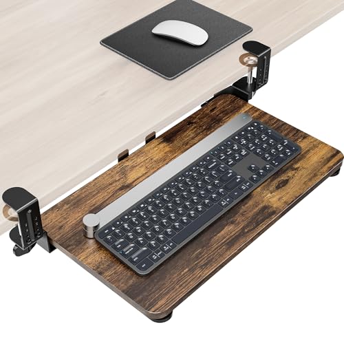 Zontera Ergonomic Mouse & Keyboard Tray Under Desk, Pull Out...