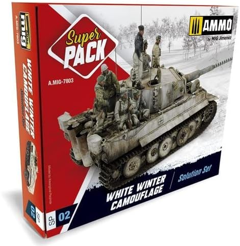Super Pack White Winter Camouflage Weathering Set by AMMO by MIG