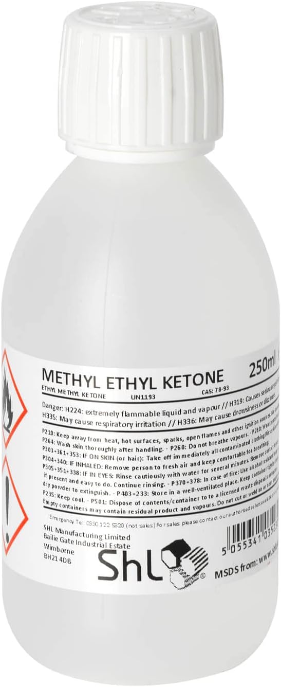 SHL 250ml M.E.K (MEK) 99.9%, CHILD PROOF CAP