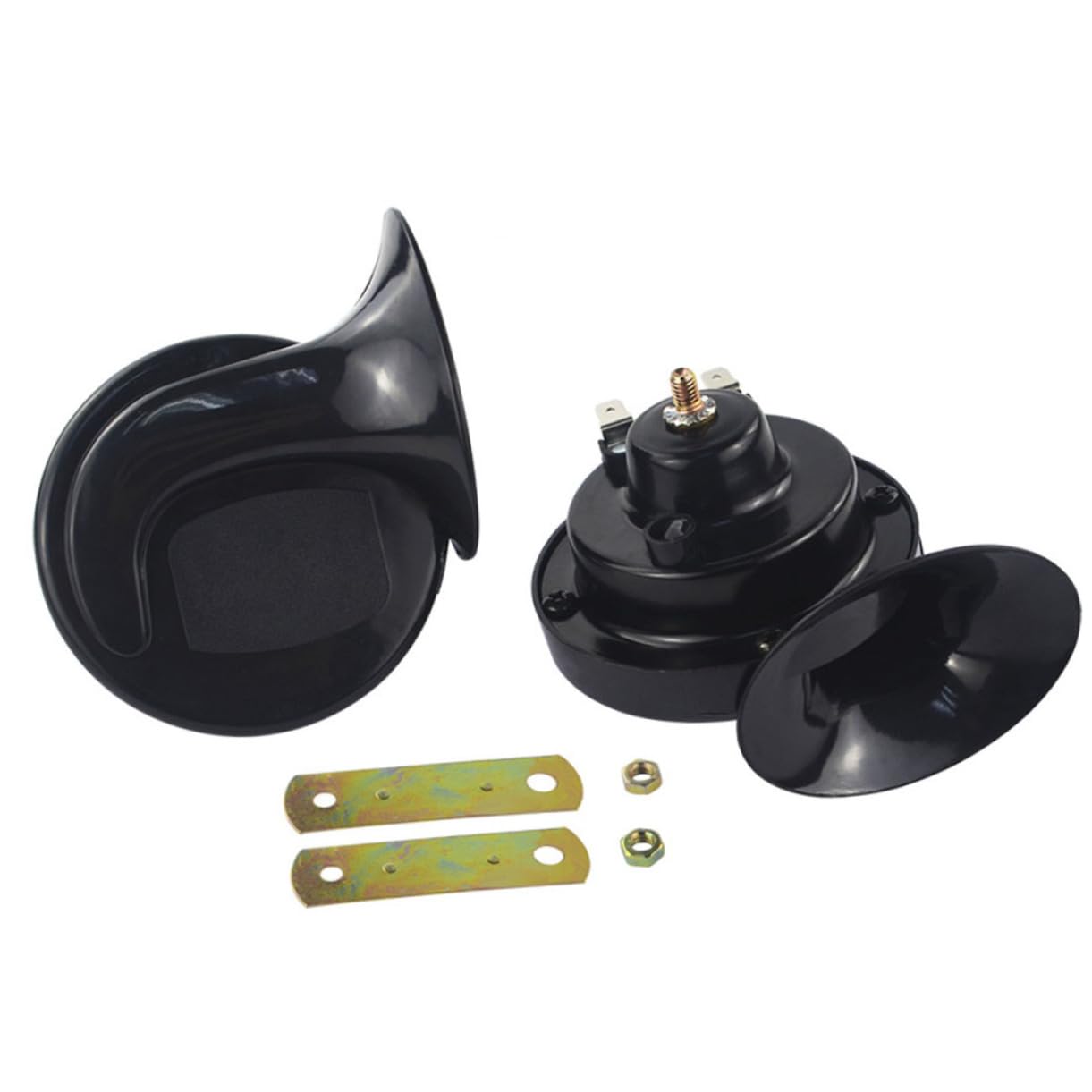 FUNOMOCYA Car Speakers Motorbike Bell Simple Practical Lightweight Small Car Motorbike Speakers Made of Pc Metal