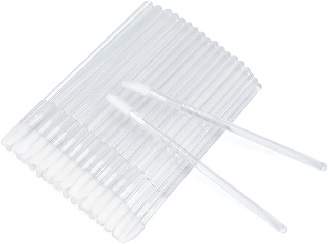 100 PCS Disposable Lip Gloss Brush, Lipstick Concealer Brushes Lip Applicator Wands Perfect Makeup Tool Kits
