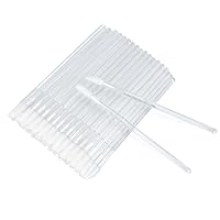 Vista 14 de 100 piezas de aplicadores de brillo labial, pinceles desechables aplicadores de brillo labial varitas de brillo labial aplicadores kit de Rosa bebé