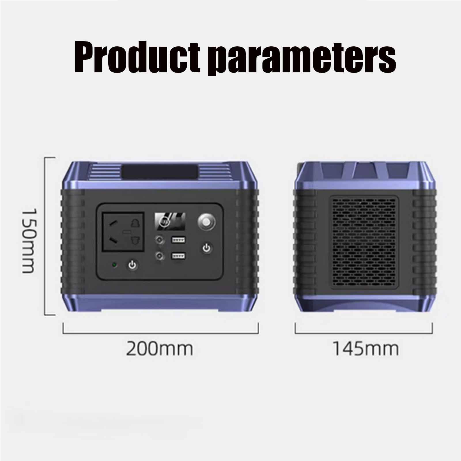 Generador de Pantalla Digital para Acampar al Aire Libre, 220 V, portátil, para emergencias en vehículos recreativos, Compacto y fácil de almacenar para Cargar Relojes.