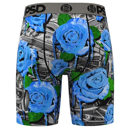PSD Men's Boxer Briefs - Rose Drippin, 7 Inch Inseam, Moisture-Wicking, 4-Way Stretch, Boxer Briefs for Men, Medium4