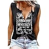 Smooth-As-Tennessee-Whiskey-Sweet-As-Strawberry-Wine-Shirt-Ring-Hole-Sleeveless-V-Neck-Tank-Top-Womens-Country-Music-Tee Smooth As Tennessee Sweet As Strawberry Shirt Ring Hole Sexy Sleeveless V-Neck Tank Top Womens Summer Country Music Tee (Black, Medium)