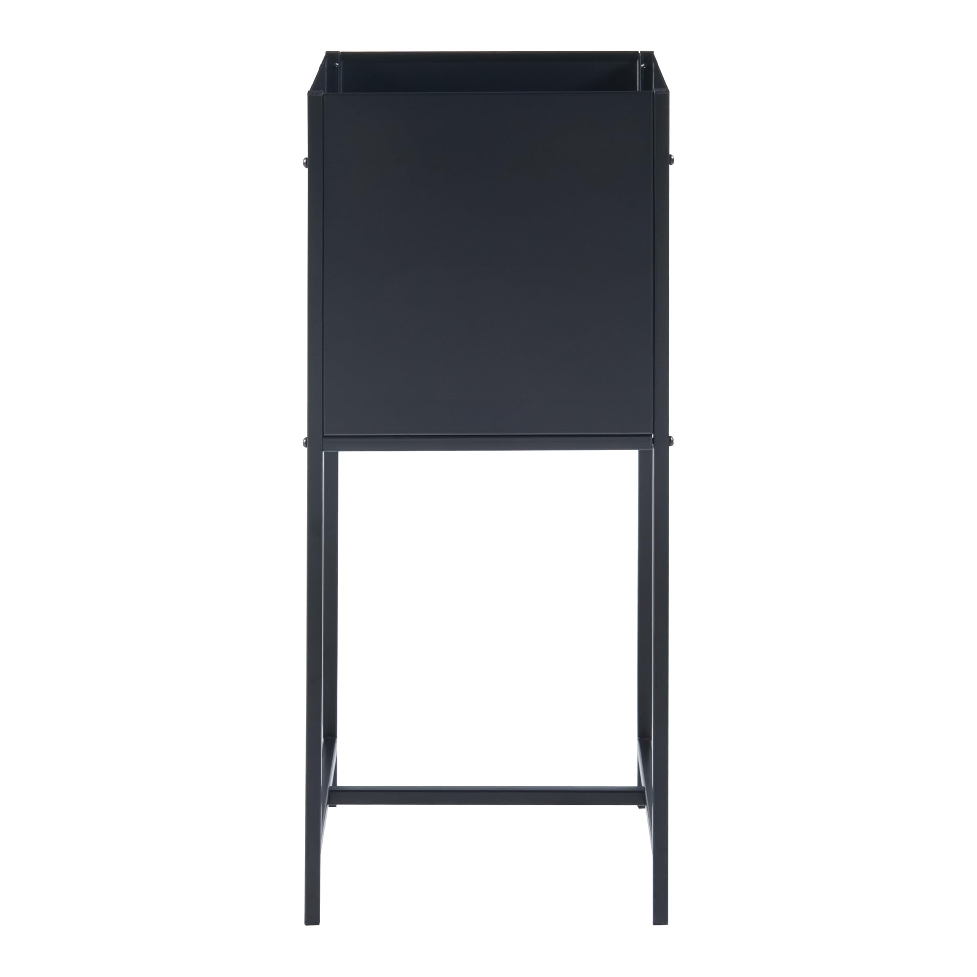 [en.casa] Blumenständer Porsgrunn Pflanzenständer mit Blumenkasten 70 x 30 x 30 cm Metall Schwarz Blumentopf mit Ständer