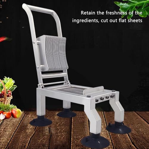 Cortadora manual comercial de vegetales con ventosas y mango largo miniatura 6