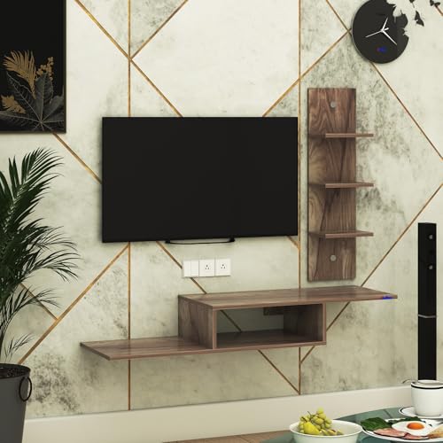 Image of Thomas Engineered Wooden TV Unit /TV Stand /Wall Mounted TV Unit /TV Cabinet /TV Entertainment Unit (CoachWood) - Ideal for Upto 43 inch(D.I.Y)