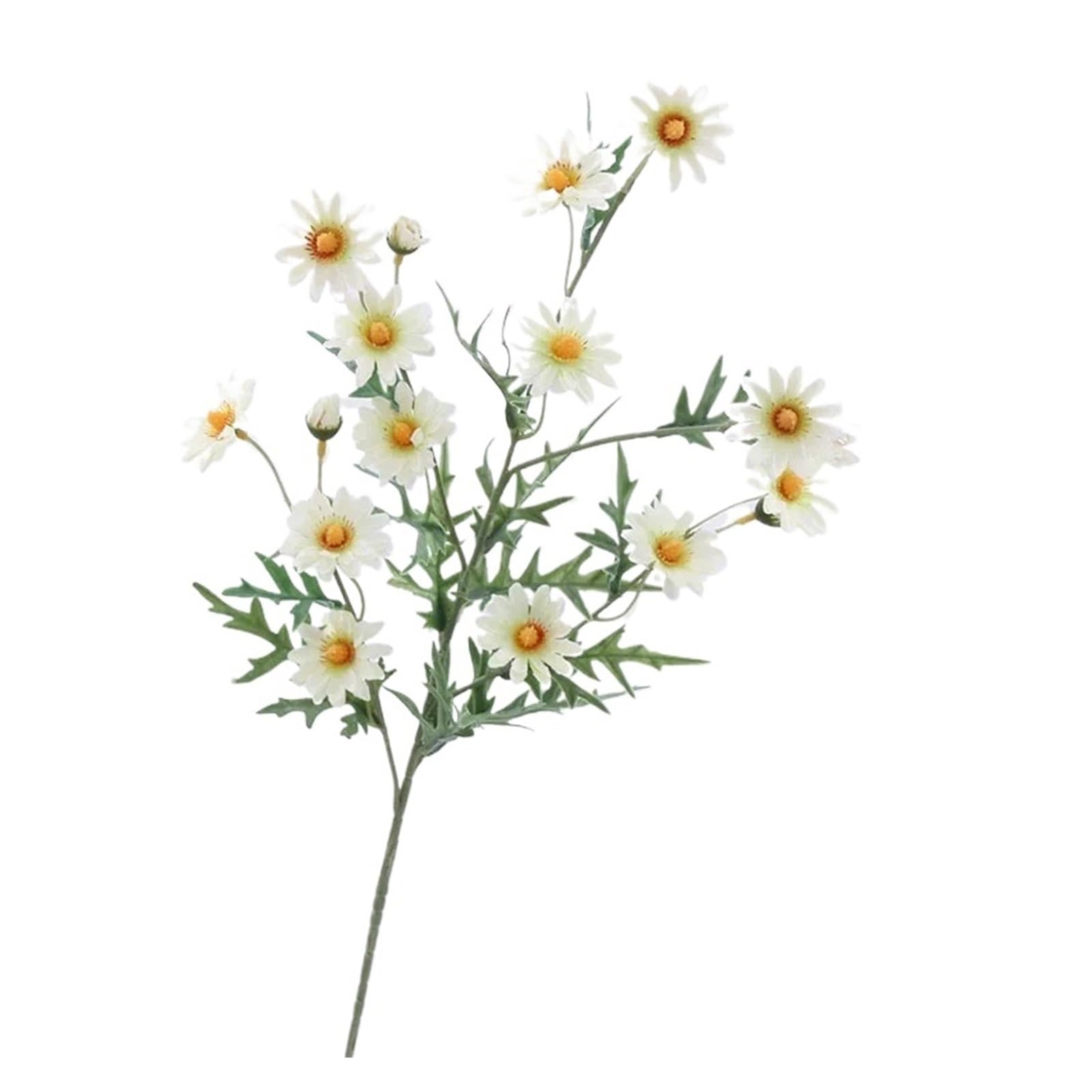 Casetlong 5Pcs Artificial Flower For Home Decoration Accessories Fake Flowers Wedding Bouquet Party Floral Arrangement(White)