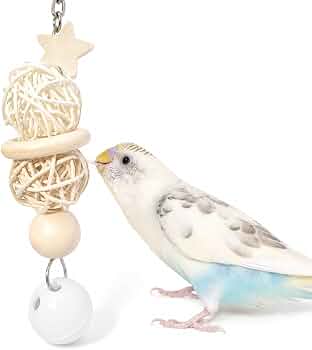 Amazon | インコ かじりおもちゃ 約15cm 日本製 天然木 セキセイインコ