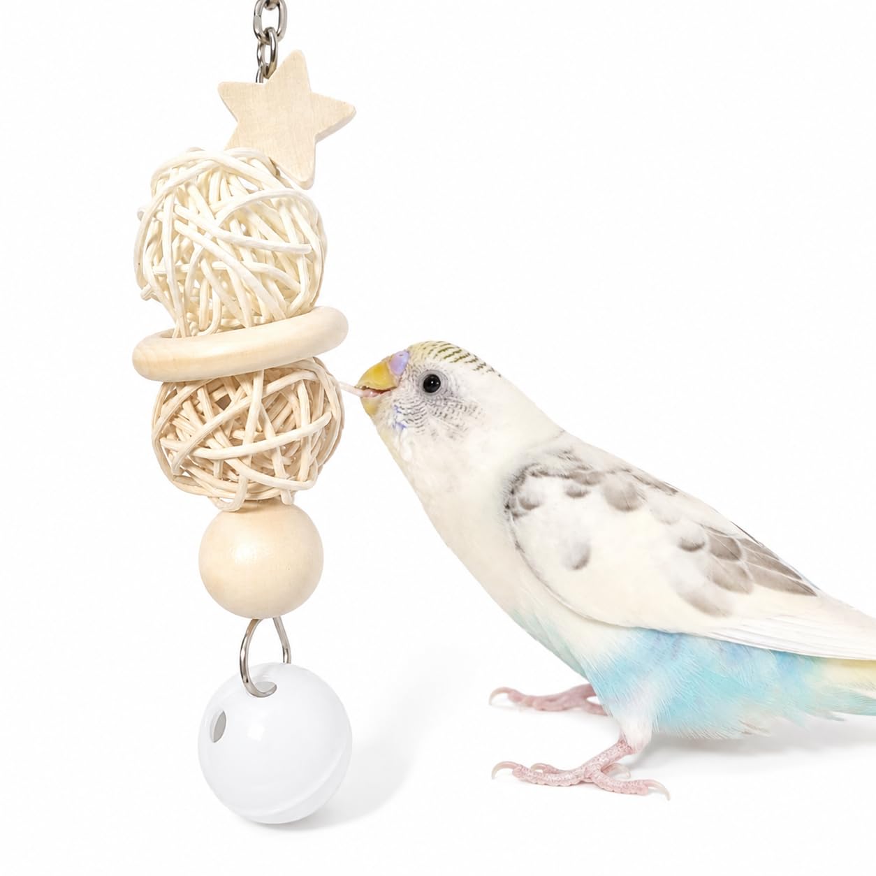 t29　自然素材　インコ　 ガジガジおもちゃ3点セット　バードトイ　文鳥　インコ Amazon | インコ かじりおもちゃ 約15cm 日本製 天然木 セキセイインコ