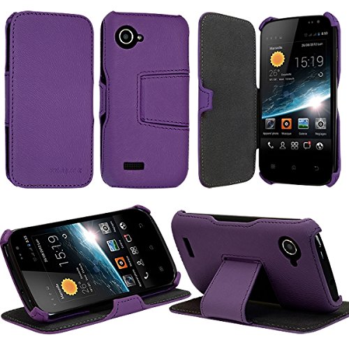 KARYLAX Seluxion - Coque Housse Etui avec Rabat Latéral Fonction Support pour Wiko Cink Slim/Slim 2 Couleur Violet