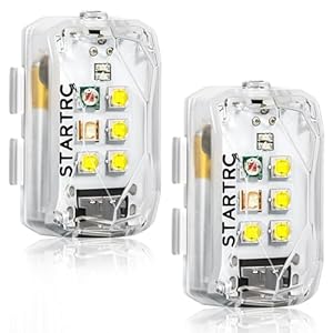 STARTRC Strobe Drone Light,Anti-Kollisionslicht,LED Drohne Blitzlicht Für FAA-Drohnen-Nachtflüge,led Blitzer Für DJI Avata 2, Mini 4 Pro,Air 3,Mavie 3,Mini 2 SE Und Alle RC-Drohnen Zubehör (2 Stück)